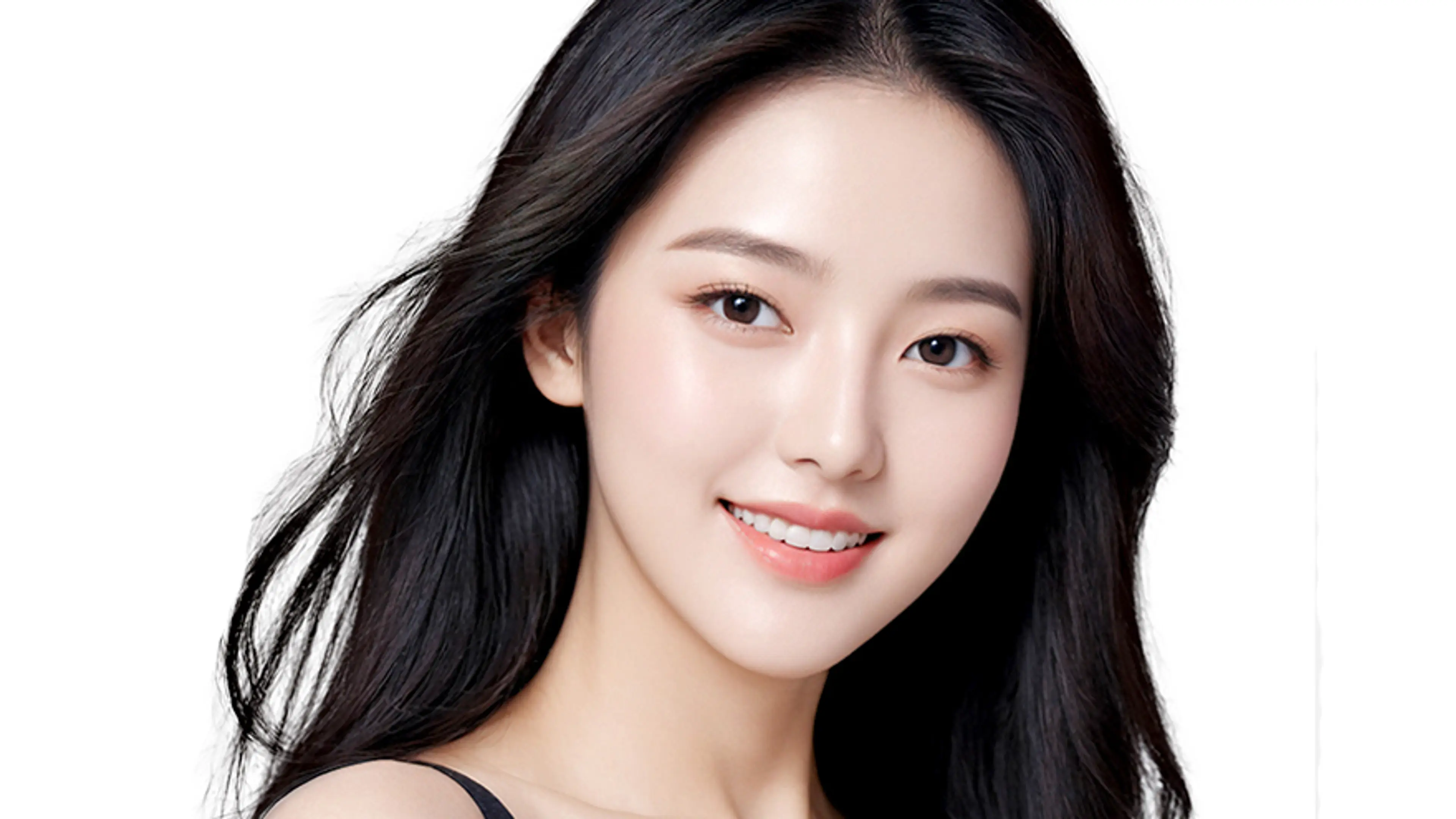 Portrait of woman with defined eyelids and balanced eye contour, representing natural-looking eye plastic surgery and eyelid enhancement results.