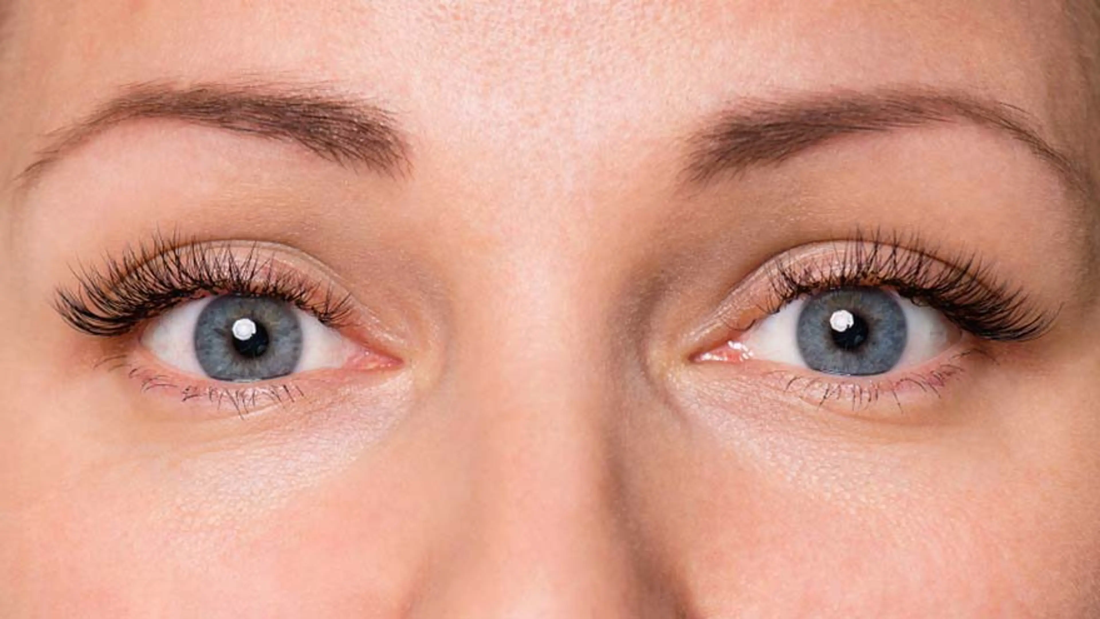 Close up image of healthy blue eyes showing clear vision after modern vision correction treatment